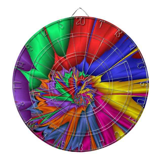 Diana Bright One Fractal Spiral Dart Board (Frente)