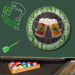 Diana Brown Rustic Wood Cheers Beers Shenanigans Dart Bo<br><div class="desc">Cervezas y panecillos de Shenanigans Beer stein con el trébol de trébol de 4 hojas. Esta pizarra con temática de Beer Drinking Irlandés es justo para tu ocasión y hace el regalo personalizado perfecto, es genial para bodas de graduación, fiestas, reuniones familiares y simplemente diversión diaria. Nuestra plantilla fácil de...</div>