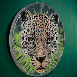 Diana Buey salvaje de Guay Jaguar Amazon<br><div class="desc">Tablero de dardos para animales salvajes del bosque tropical. Jaguar con fondo de jungla tropical. Encontrará más elementos coincidentes en nuestra colección.</div>