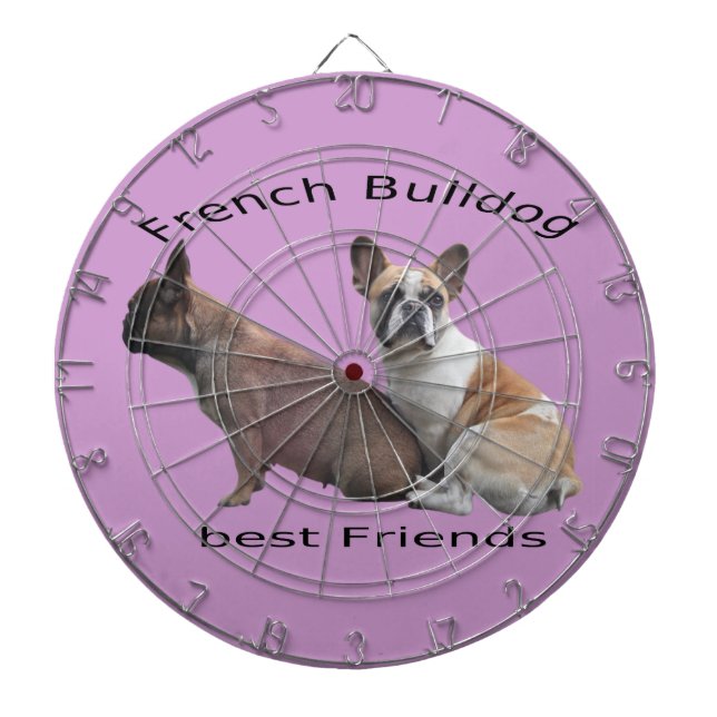 Diana Bulldoges franceses Dartboard (Frente)