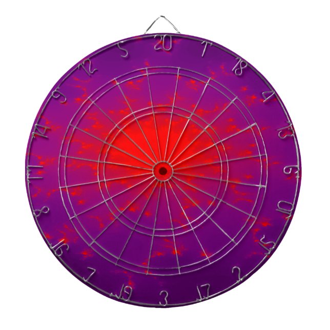 Diana Burning Galaxy Fractal Dart Board (Frente)