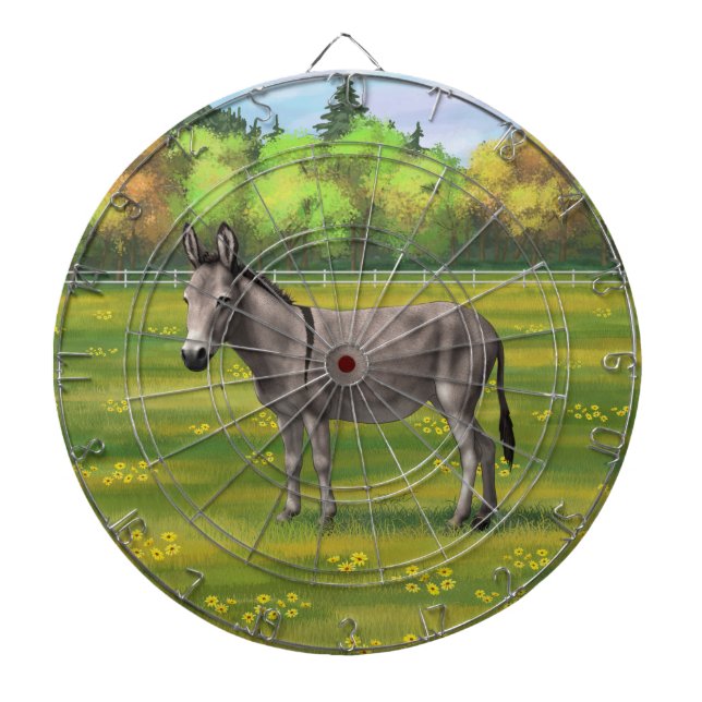 Diana Burro Gris De Burro De Burro En Pasto (Frente)