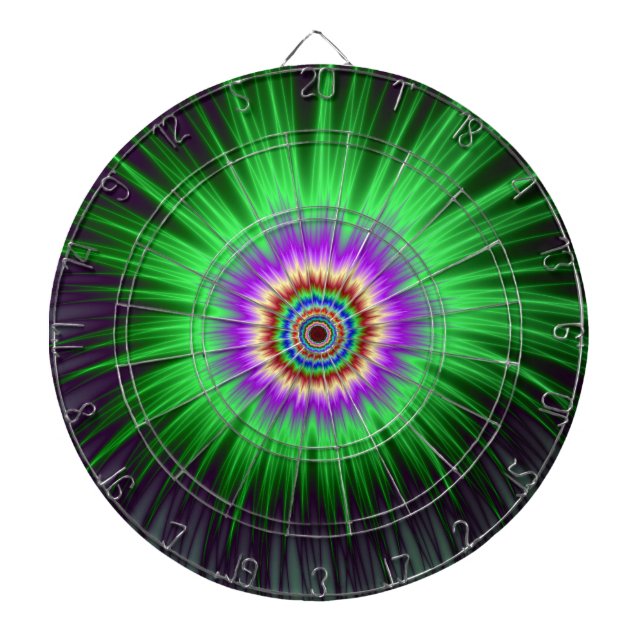 Diana Burst Green Star de Dartboard (Frente)
