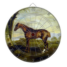 Caballo de castaño en un paisaje (George Stubbs)