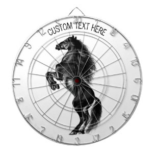 Diana Caballo salvaje negro vertical - Dibujo negro y bl