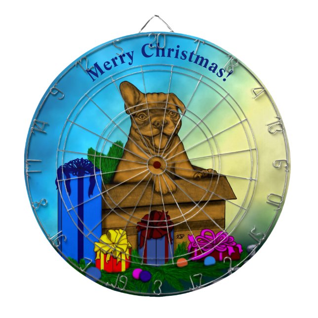 Diana Cachorro en una caja , Feliz Navidad (Frente)