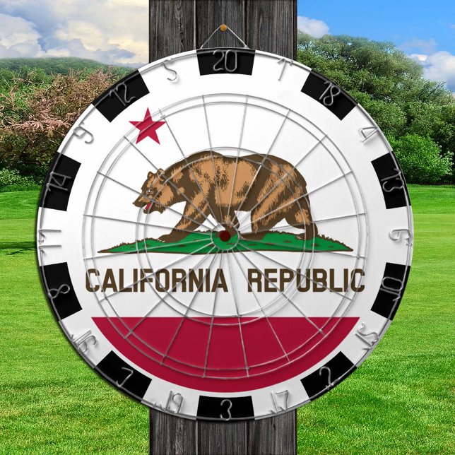 Diana California Dartboard USA & Californian Flag /game (Subido por el creador)