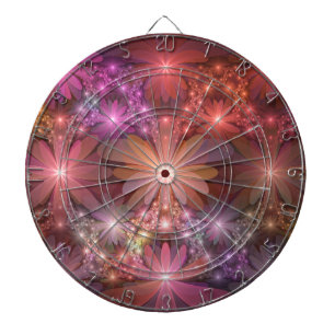 Diana Cama De Flores Colorido Brillante Arte Fractal Abs
