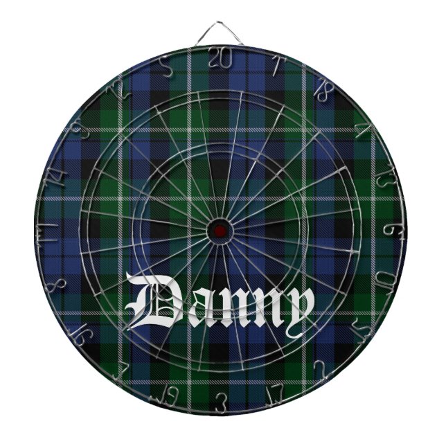 Diana Campbell Tartan Plaid Personalizado Dart Board (Frente)