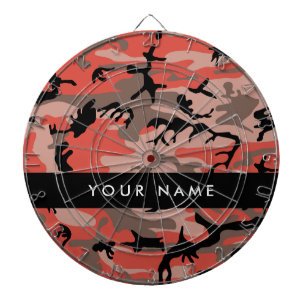 Diana Camuflaje Rojo y Marrón Personaliza tu nombre