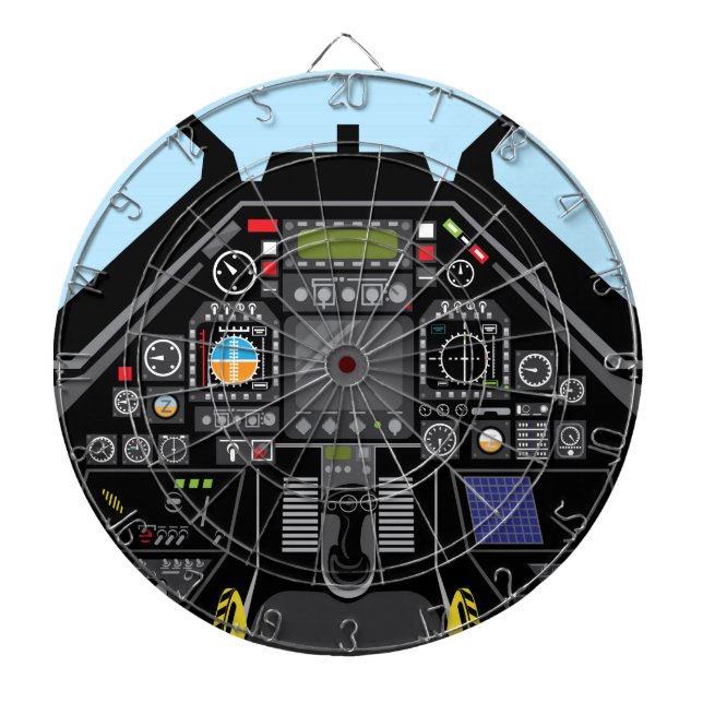 Diana Carlinga del avión de combate (Frente)