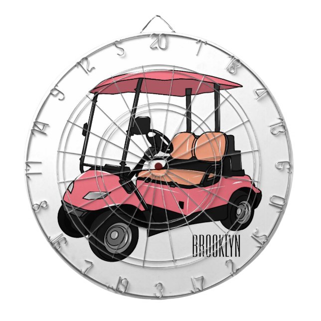 Diana Carro de golf / ilustracion personalizado de coche (Frente)