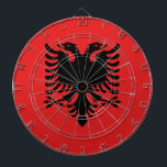 Diana Cartel con bandera de Albania<br><div class="desc">Elevar su sala de juegos con un toque de orgullo albanés usando nuestro exclusivo tablero de anuncios con la bandera de Albania! Esta pizarra, elaborada con meticulosa atención a los detalles, es más que sólo un accesorio de juego; es una celebración de la herencia albanesa y el orgullo cultural. El...</div>