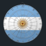 Diana Cartel con bandera de Argentina<br><div class="desc">Transforme su sala de juegos en una celebración de la herencia argentina con nuestro tablero con la bandera de Argentina! Diseñado con meticulosa atención a los detalles, este tablero muestra orgullosamente las icónicas franjas azul y blanca con el radiante sol de la bandera argentina, simbolizando la rica historia y el...</div>