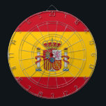 Diana Cartel con bandera de España<br><div class="desc">¡Trae el espíritu de España a tu sala de juegos con nuestro tablero con la bandera de España! Este exclusivo tablero de dartboard muestra los vivos colores de la bandera española, combinando diversión y orgullo nacional en un diseño llamativo. Perfecto para salas de juegos, bares deportivos o eventos, este tablero...</div>