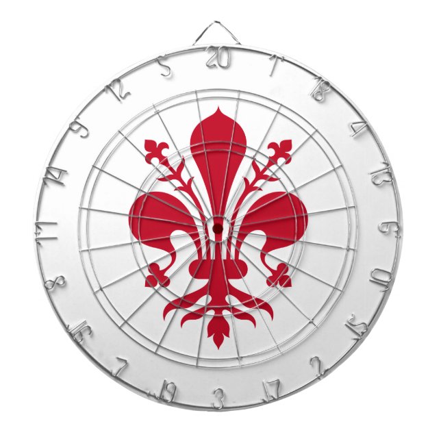 Diana Cartel con bandera de Florencia, Italia (Frente)