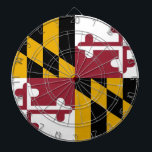 Diana Cartel con bandera de Maryland, Estados Unidos<br><div class="desc">Mejore su sala de juegos con nuestro tablero con la bandera de Maryland! Celebre el patrimonio único de Maryland con este tablero, mostrando con orgullo el diseño icónico de la bandera de Maryland. Con un sorprendente patrón de alternancia de cuartos negros y dorados con fondo de cruz rojo y blanco,...</div>