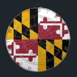 Diana Cartel con bandera de Maryland, Estados Unidos<br><div class="desc">Mejore su sala de juegos con nuestro tablero con la bandera de Maryland! Celebre el patrimonio único de Maryland con este tablero, mostrando con orgullo el diseño icónico de la bandera de Maryland. Con un sorprendente patrón de alternancia de cuartos negros y dorados con fondo de cruz rojo y blanco,...</div>