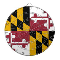 Cartel con bandera de Maryland, Estados Unidos
