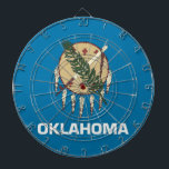 Diana Cartel con bandera de Oklahoma, Estados Unidos<br><div class="desc">¡Traiga un toque de orgullo de Oklahoma a su sala de juegos con nuestro exclusivo tablero con la bandera de Oklahoma! Este tablero de dartboard es más que sólo un accesorio para juegos; es un elegante tributo al patrimonio único y orgullo cultural de Oklahoma. Adornado con la emblemática bandera del...</div>