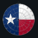 Diana Cartel con bandera de Texas, EE. UU.<br><div class="desc">Eleva tu sala de juegos con nuestro sorprendente tablero de dardos con la bandera de Texas! Esta pizarra, elaborada con meticulosa atención a los detalles, celebra la rica historia y el orgullo cultural del estado de la estrella solitaria. El diseño exhibe con orgullo la icónica estrella solitaria con una franja...</div>