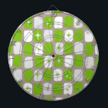 Diana Cartel de estrenos retro verde y blanco<br><div class="desc">Este Starbursts Retro Verde y Blanco es tan adorablemente espacioso que no podrás contener tu entusiasmo. ¿Y por qué querrías? Este diseño de inspiración moderna de mediados de los años 1960 presenta un fondo gris de cuero oscuro y filas de rectángulos perfectamente imperfectos en verde alegre, blanco y gris paloma....</div>