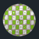 Diana Cartel de estrenos retro verde y blanco<br><div class="desc">Este Starbursts Retro Verde y Blanco es tan adorablemente espacioso que no podrás contener tu entusiasmo. ¿Y por qué querrías? Este diseño de inspiración moderna de mediados de los años 1960 presenta un fondo gris de cuero oscuro y filas de rectángulos perfectamente imperfectos en verde alegre, blanco y gris paloma....</div>