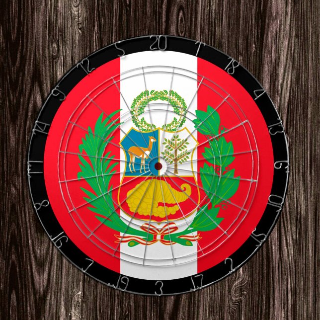 Diana Cartel de la bandera peruana Perú y dardos/tablero (Subido por el creador)