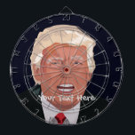 Diana Cartel de la jaula Metalizado del Personalizado Do<br><div class="desc">El diseño presenta al presidente Trump justo donde usted lo quiere. Él es a menudo un blanco principal y si lo amas u odias esto será una interesante pieza de conversación.</div>