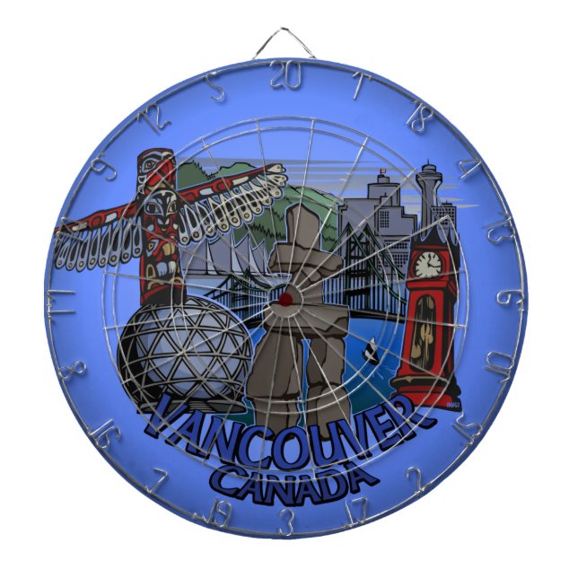 Diana Carteles de recuerdo de Vancouver Dartboard Vancou (Frente)