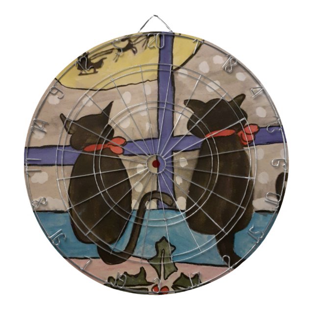 Diana Cartón de Navidades de gato negro (Frente)