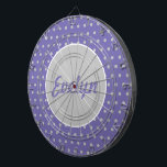 Diana Cartón de punto de polka personalizado para mujere<br><div class="desc">Estilo vintage... para las damas... Fondo de lavanda con puntos de polka grises... círculo central gris con letras de lavanda... acentos blancos... Buena idea de regalo... juego de fiesta... especialmente para las gales... Cuelga en la sala de juegos... bar.. dormitorio.. oficina... ... ... ... ... ... ... ... ... ......</div>