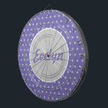 Diana Cartón de punto de polka personalizado para mujere<br><div class="desc">Estilo vintage... para las damas... Fondo de lavanda con puntos de polka grises... círculo central gris con letras de lavanda... acentos blancos... Buena idea de regalo... juego de fiesta... especialmente para las gales... Cuelga en la sala de juegos... bar.. dormitorio.. oficina... ... ... ... ... ... ... ... ... ......</div>