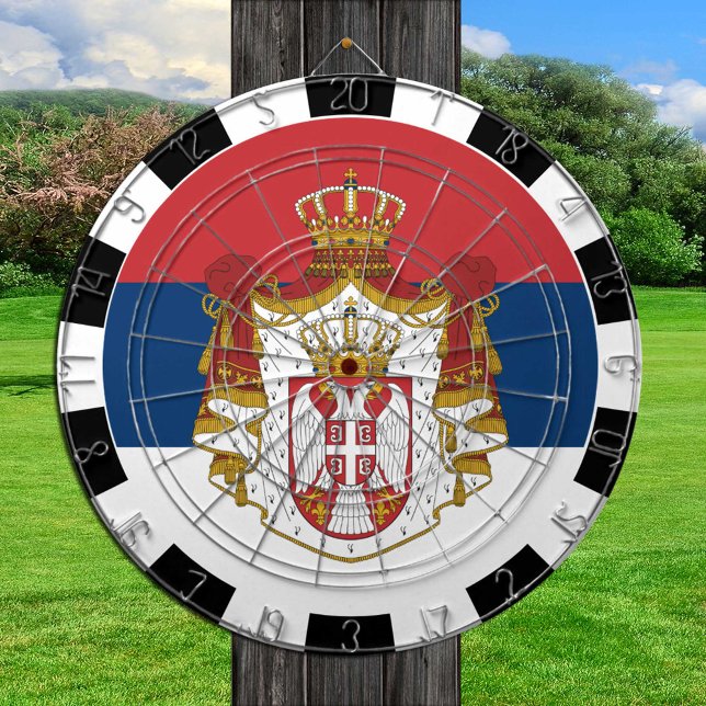Diana Cartón de Serbia y bandera serbia/tablero de juego (Subido por el creador)
