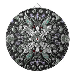 Diana Cartón decorativo morado plateado