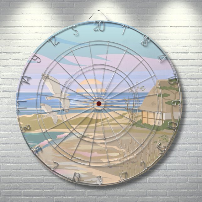 Diana Casa de playa (Artistic Colorful Beach Dart Board)