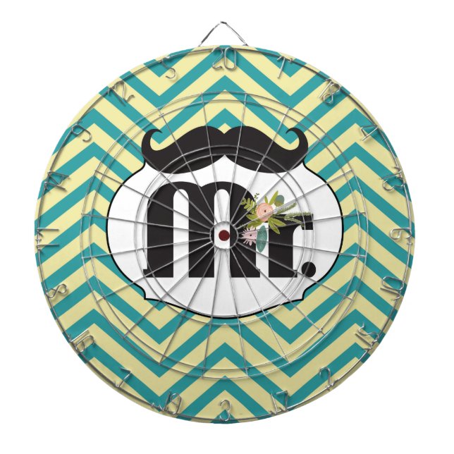 Diana Chalkboard Mr. Yellow y Green Zigzag Chevron (Frente)