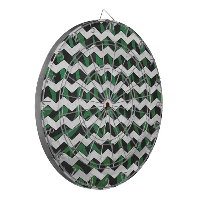 Diana Chevron Zebra Black and Green Print (Frente Izquierda)