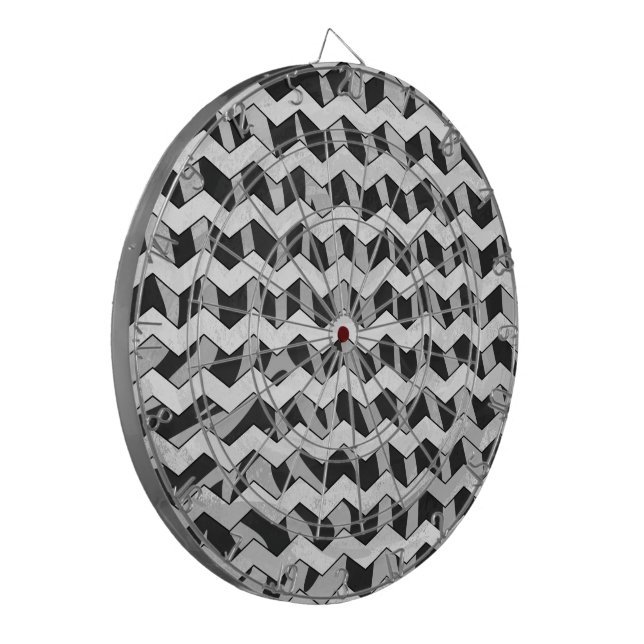 Diana Chevron Zebra Negro y Gris (Frente Izquierda)