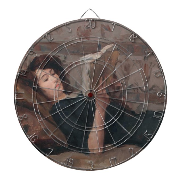 Diana Chica leyendo un libro (Reclinando en un Divan) (Frente)