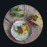 Diana Chutney de piña de cebolla en madera rústica<br><div class="desc">Dart Board</div>