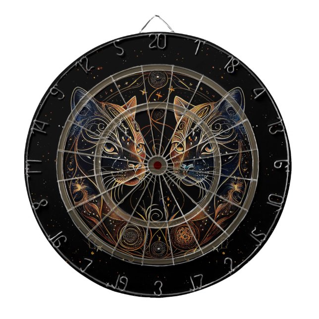 Diana Círculo felino artístico de gatos gemelos (Frente)