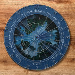 Diana Cita de moda de texto de color azul moderno<br><div class="desc">Sumérjase en una mezcla única de diseño moderno y literatura clásica con este impresionante tablero de temática Shakespeare. La pieza cuenta con una paleta de colores azul profundo y rico, acentuada por un encantador cielo nocturno de acuarela, donde estrellas sutiles se asoman al lienzo oscuro. La elegante tipografía envuelve elegantemente...</div>