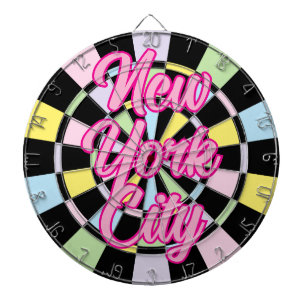 Diana Ciudad de Nueva York Texto rosa sobre colores negr