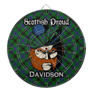 Diana Clan Davidson Tartan Dartboard