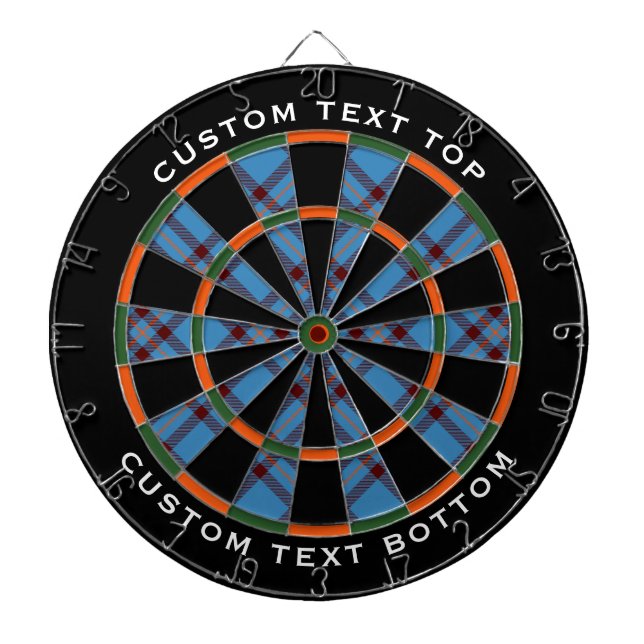 Diana Clan Elliot Antiguo Tartan Dart Board (Frente)