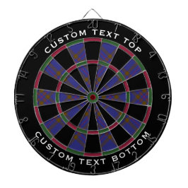 Diana Clan Elliot Modern Tartan Dart Board