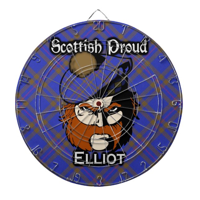 Diana Clan escocés Elliot Tartan Dartboard (Frente)