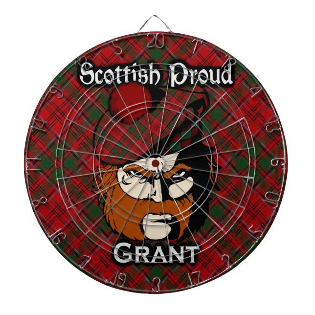 Diana Clan escocés Grant Tartan Dartboard (Frente)