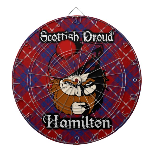 Diana Clan escocés Hamilton Tartan Dartboard (Frente)